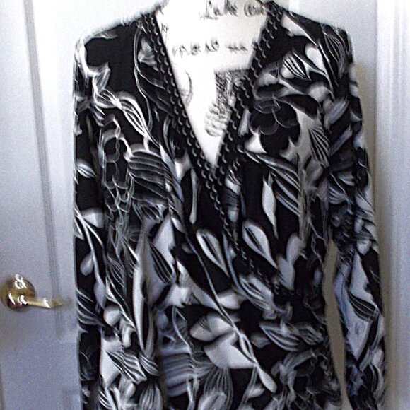 Alfani Long Sleeve Wrap Blouse 3X - Picture 1 of 4